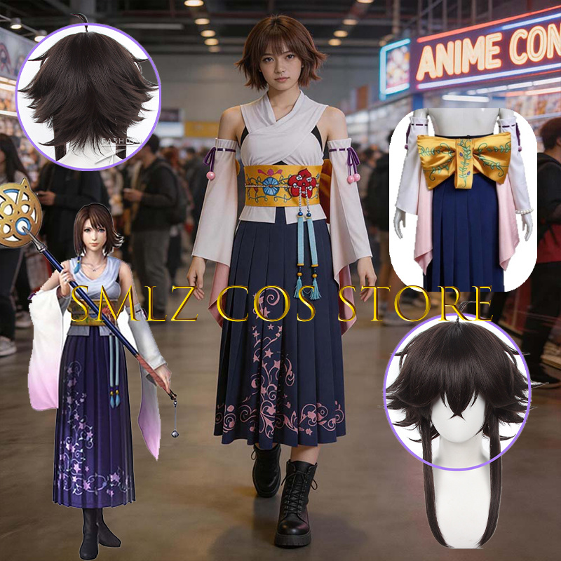 Prop For Cosplay - زي تنكري نسائي Smlz FFX يونا