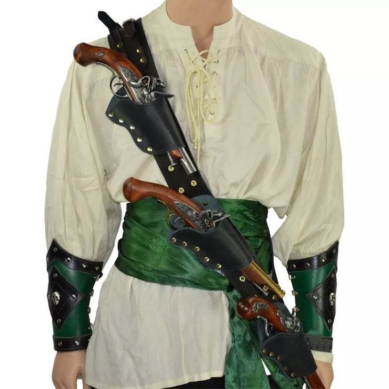 Cosplay Prop Bag - عصر النهضة القراصنة فلينتلوك مسدس حامل