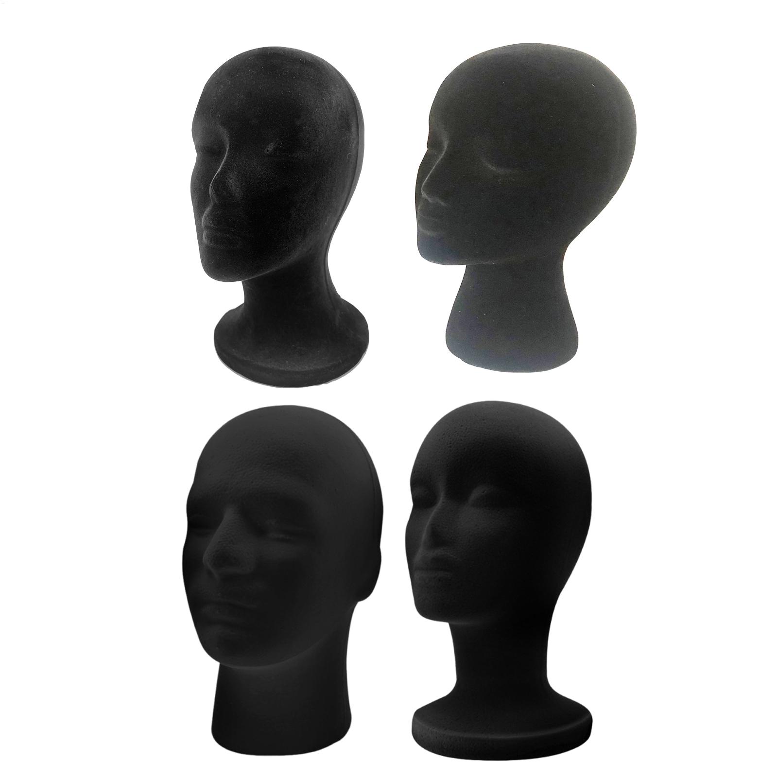 Cosplay Prop Foam - عارضة أزياء سوداء رئيس رغوة المخملية
