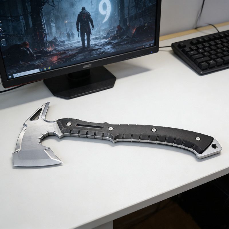 Cosplay Prop Axe - فأس بلاستيكي مطبوع ثلاثي الأبعاد مستوحى