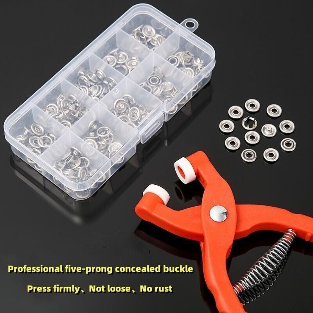 العقص كماشة العين النهاش الكرو - مراجعة Snap Fastener Set وسعره