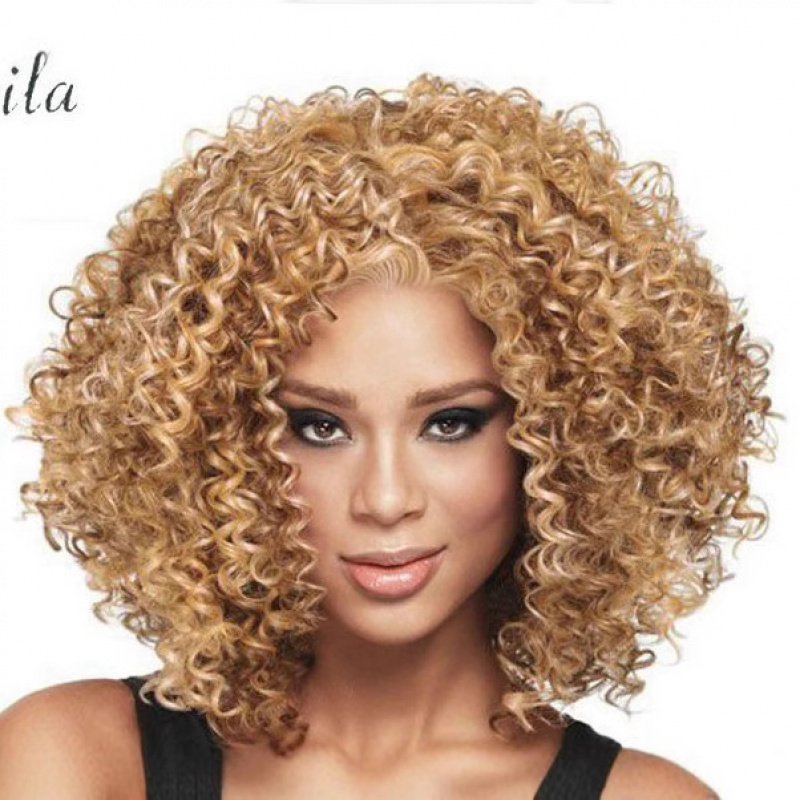 شعر مستعار قصير مجعد للنساء عل - مراجعة Wig Fiber Net وسعره