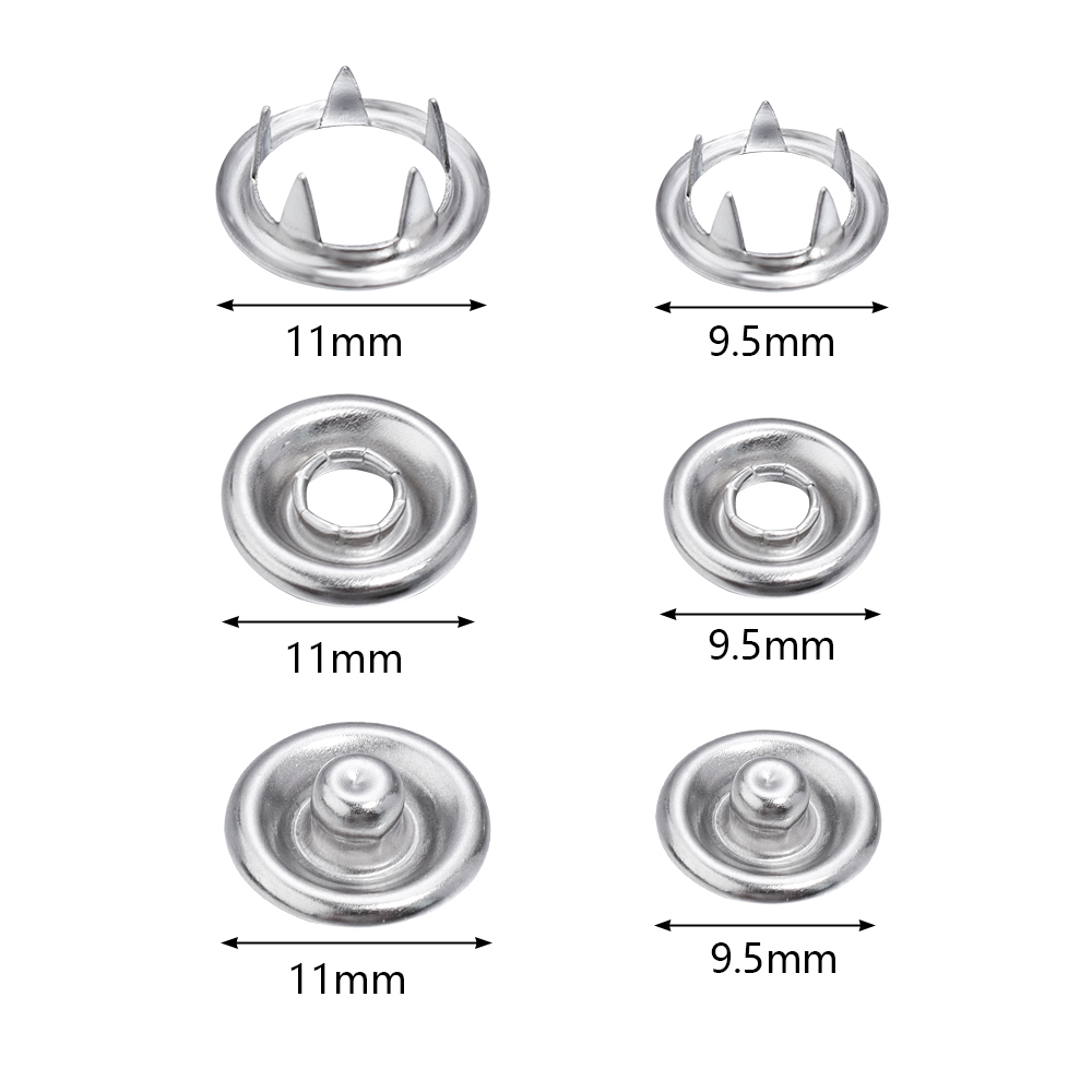 50 مجموعة من أزرار الكبس المعد - مراجعة Snap Fastener Set وسعره