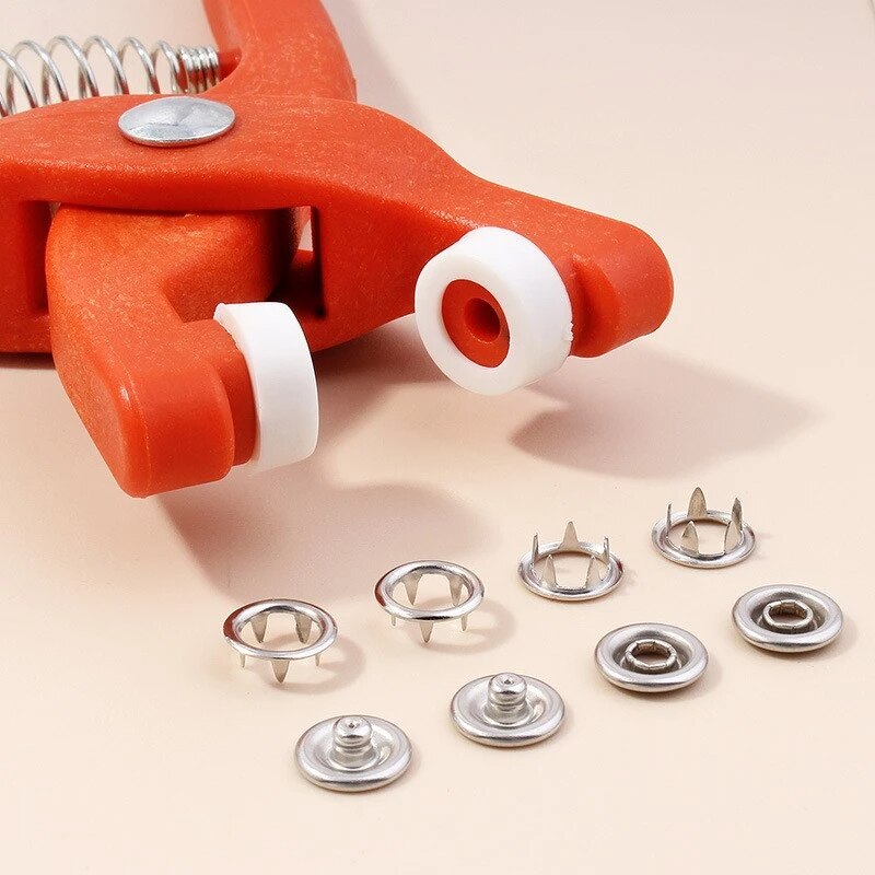 50 مجموعة من-خمسة إبزيم فكي-أد - مراجعة Snap Fastener Set وسعره