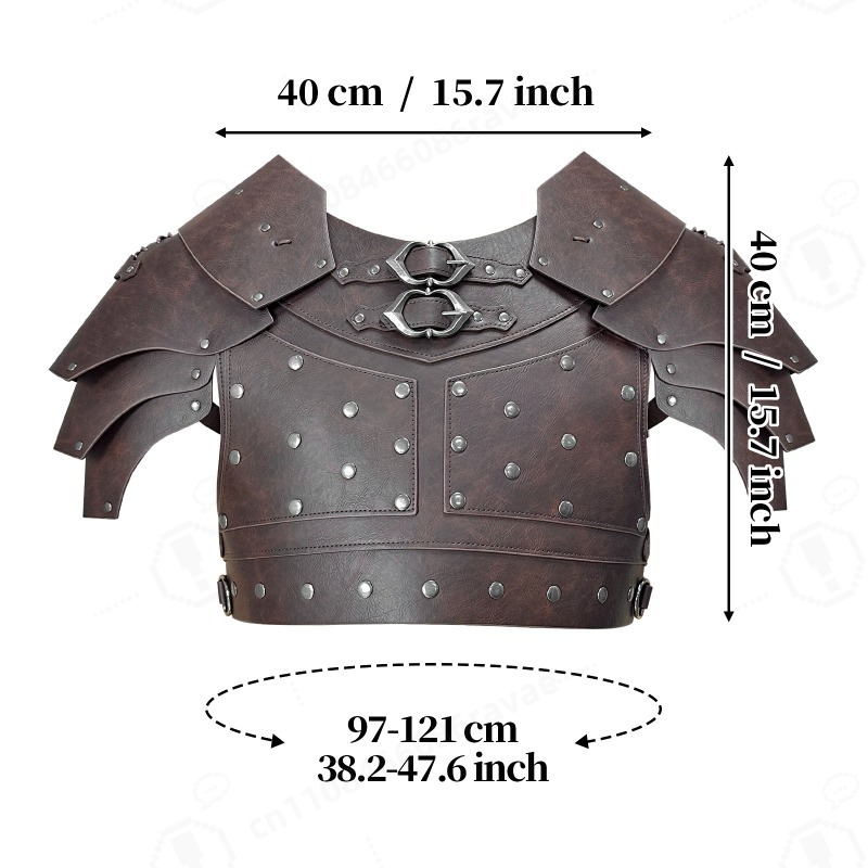 درع صدر وكتف مرصع من العصور ال - مراجعة Prop For Cosplay وسعره