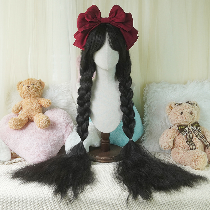 باروكة كوسبلاي شبكية وردية طوي - مراجعة Wig Fiber Net وسعره