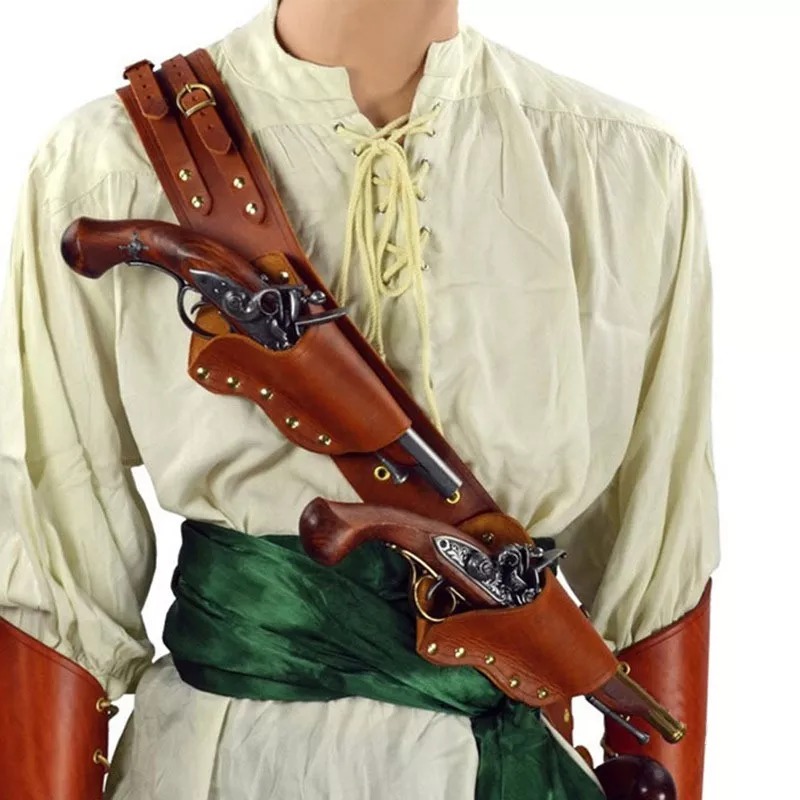 عصر النهضة القراصنة فلينتلوك م - مراجعة Cosplay Prop Bag وسعره
