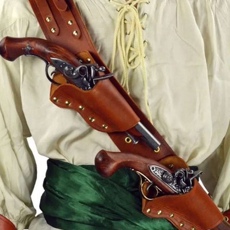 عصر النهضة القراصنة فلينتلوك م - مراجعة Cosplay Prop Bag وسعره