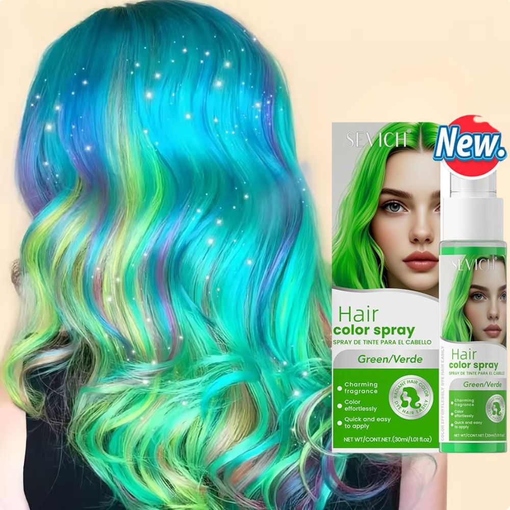 8 ألوان لون الشعر رذاذ صبغة شع - مراجعة Hair Spray Color وسعره