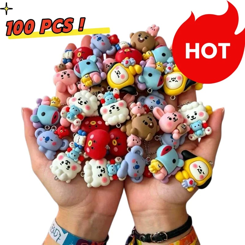 7 قطع من إكسسوارات BT21 الكرتو - مراجعة Cosplay Prop Diy وسعره