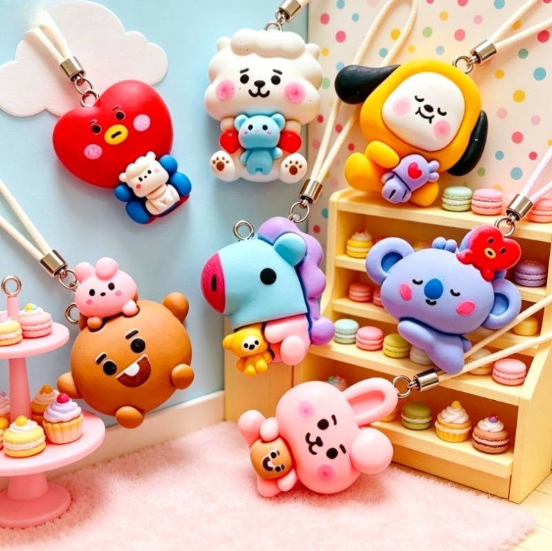 7 قطع من إكسسوارات BT21 الكرتو - مراجعة Cosplay Prop Diy وسعره