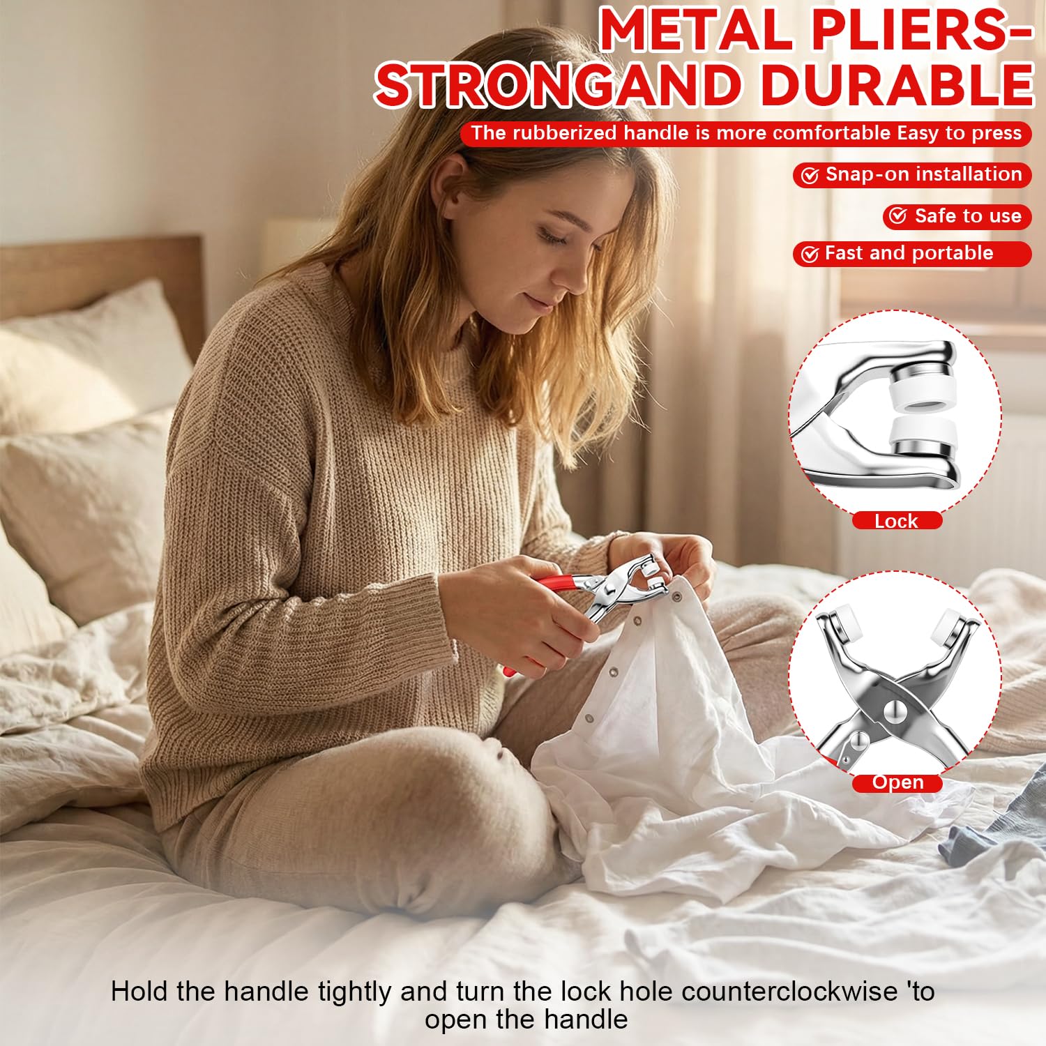 طقم خياطة مع 100 قطعة من الأزر - مراجعة Snap Fastener Set وسعره