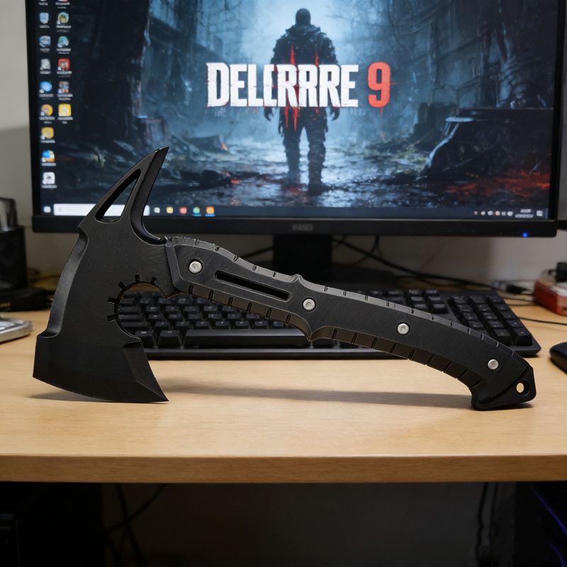 فأس بلاستيكي مطبوع ثلاثي الأبع - مراجعة Cosplay Prop Axe وسعره