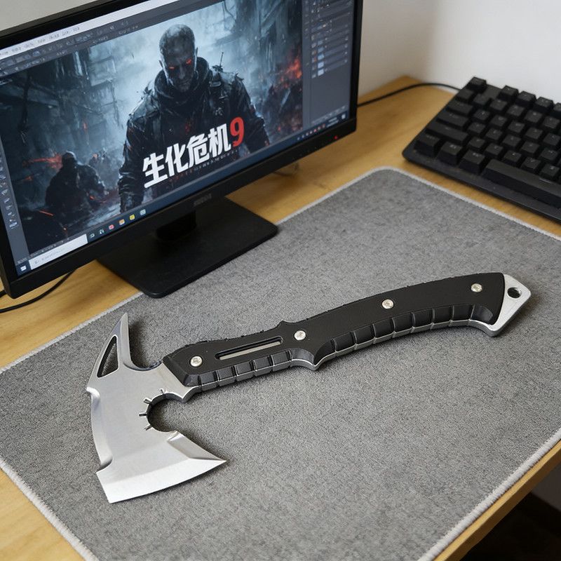 فأس بلاستيكي مطبوع ثلاثي الأبع - مراجعة Cosplay Prop Axe وسعره