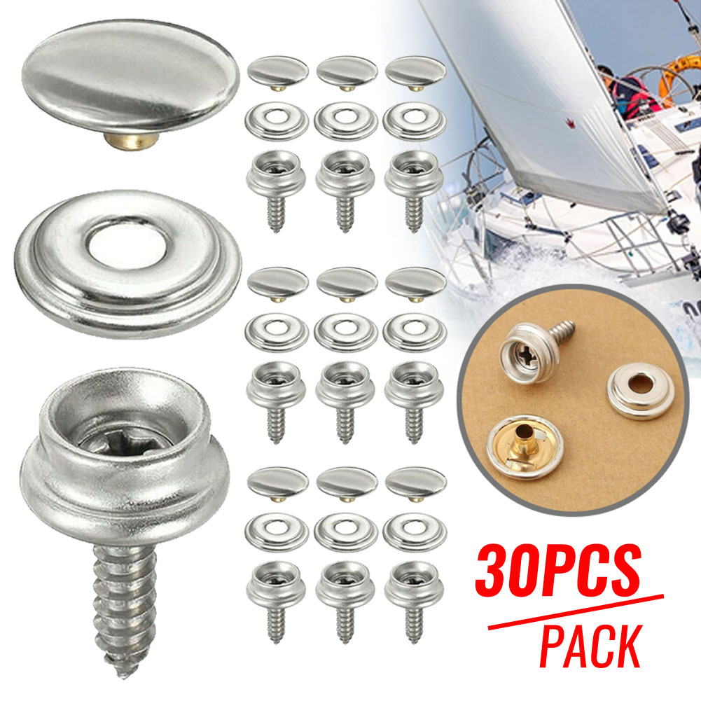 30 قطعة مُثبّت كبّاس من الفولا - مراجعة Snap Fastener Set وسعره